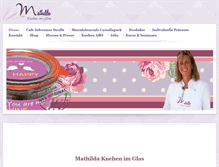 Tablet Screenshot of mathilda-glaskuchen.de